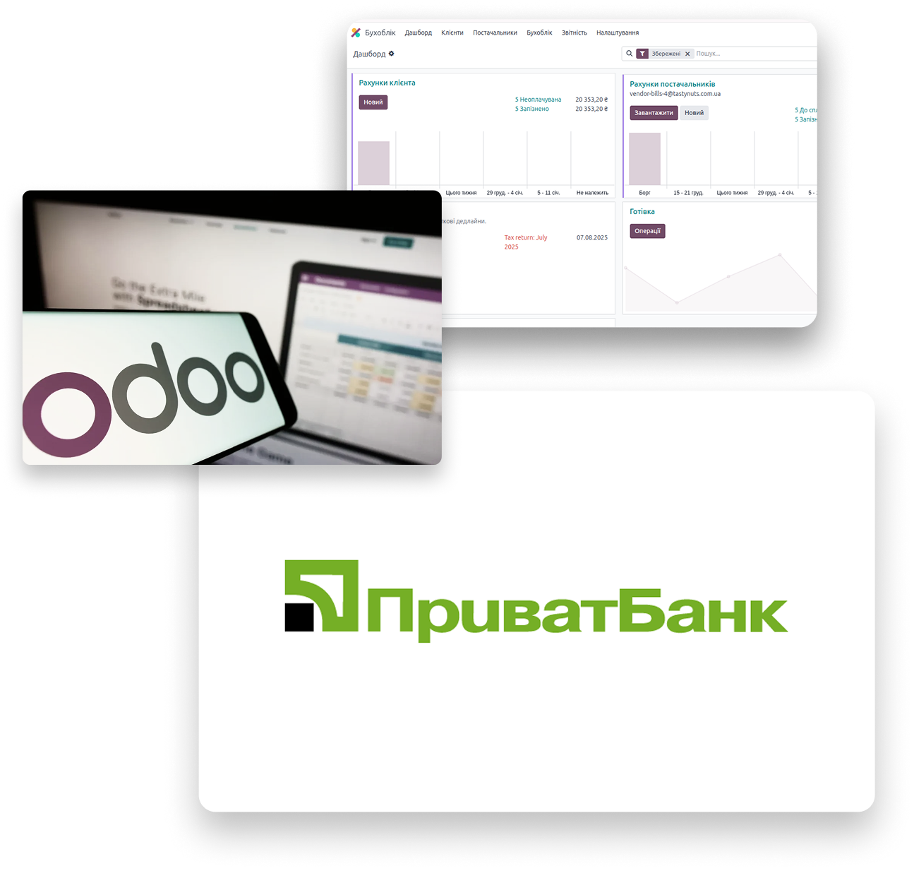 Інтеграція Odoo з ПриватБанком